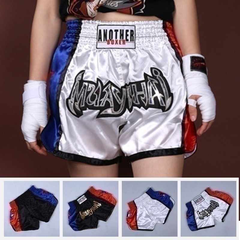 BIG DISCOUNTS Anotherboxer กางเกงชกมวยมวยไทยสําหรับทั้งชายและหญิง Breathable MMA Kickboxing FightingTRSBX-TH0822[ TRSBX-TH]