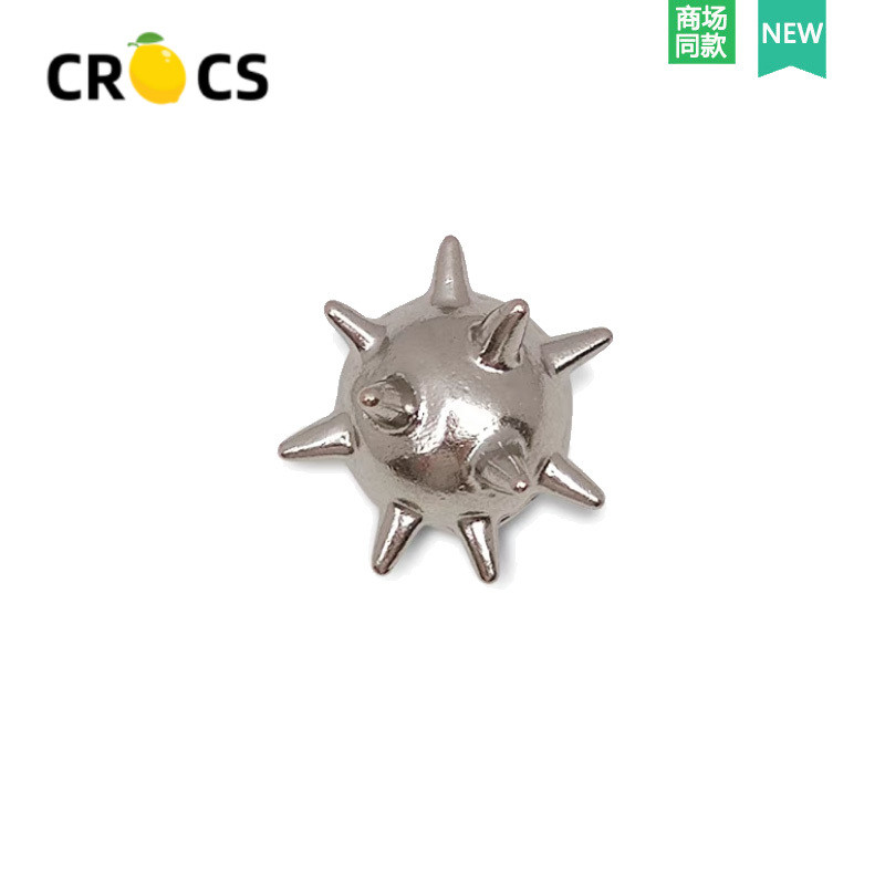 2024 สไตล์ใหม่ crocs crocs รองเท้าอุปกรณ์เสริม diy หัวเข็มขัดรองเท้าโลหะมุกคุณภาพสูง ตกแต่งดอกไม้