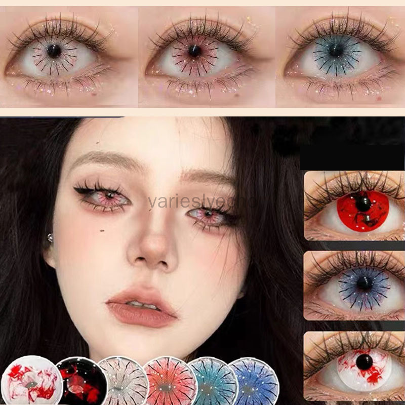 คอนแทคเลนส์เครื่องสําอางแบบใช้แล้วทิ้ง, Evil Spider Magic Weapon Eye Lens Crimson Moon Red Spider Ca