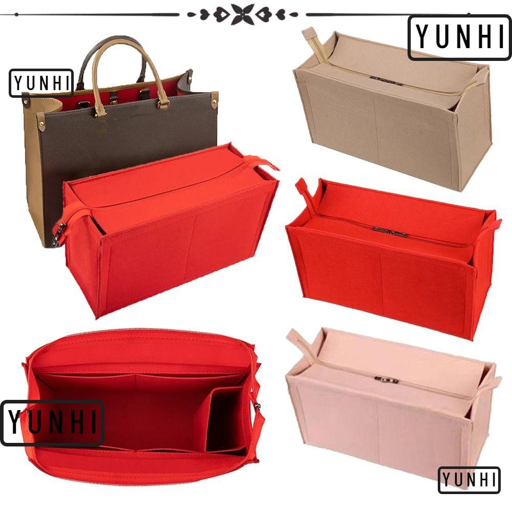 Yunhi กระเป๋าถือใส่กระเป๋า,กระเป๋ารองรับกระเป๋า Liner,ทนทานแบบพกพา Felt Organiser สําหรับ LV Onthego