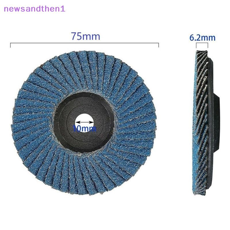 Newsandthen1 Flat Flap Discs 75 มม.3 นิ้วแผ่นขัด 80 กรวดบดล้อใบมีดไม้