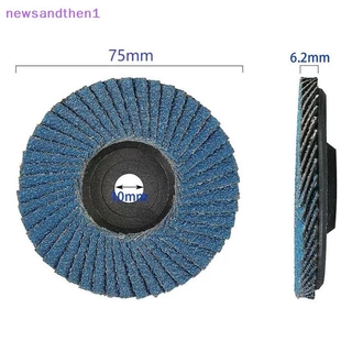 Newsandthen1 Flat Flap Discs 75 มม.3 นิ้วแผ่นขัด 80 กรวดบดล้อใบมีดไม้