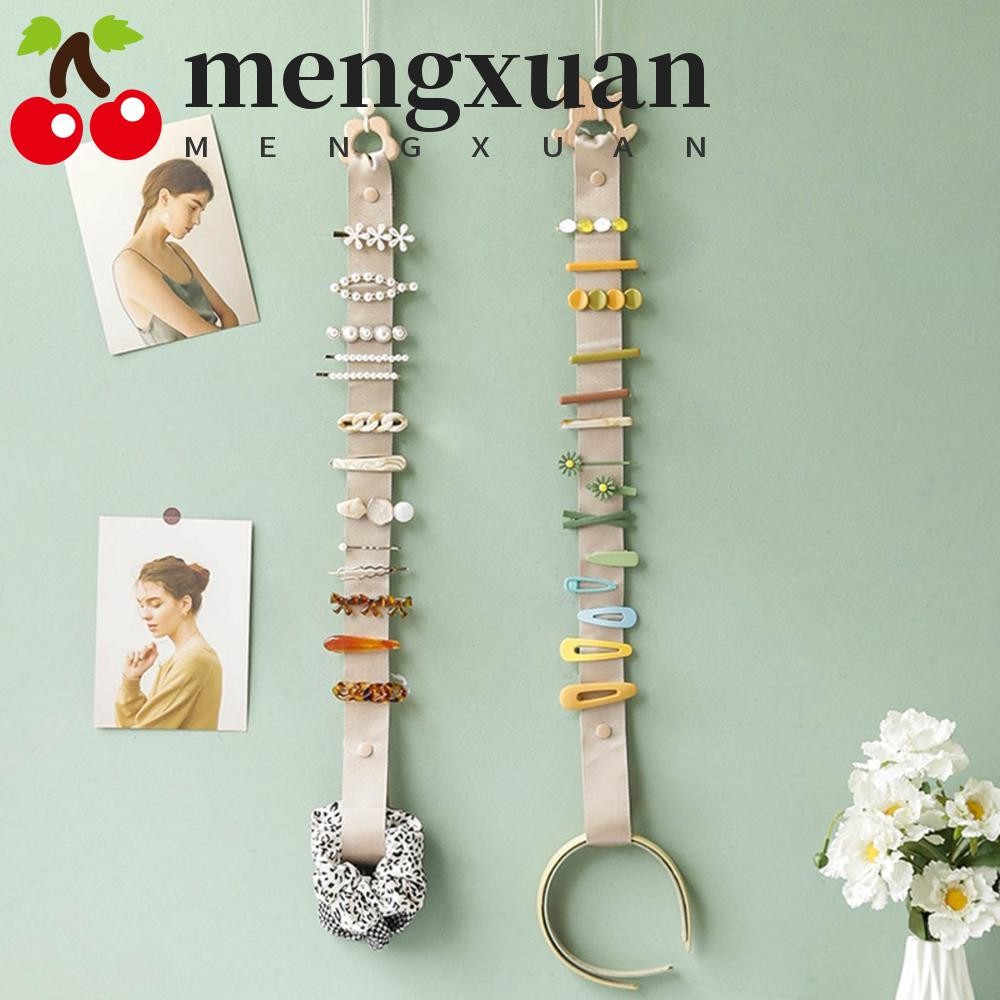 Mengxuan ที่เก็บโบว์คาดศีรษะ แบบไม้ สําหรับเก็บกิ๊บติดผม