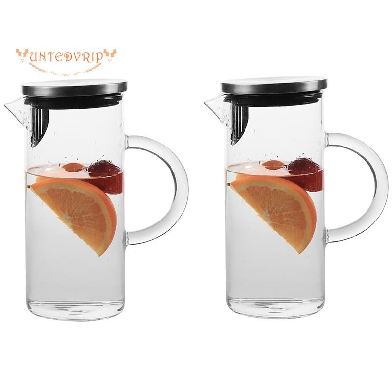 🔥2 ชิ้น Water Carafe แก้ว Carafe เหยือกตู้เย็น 1 ลิตร เหยือกน้ํากาน้ําชา