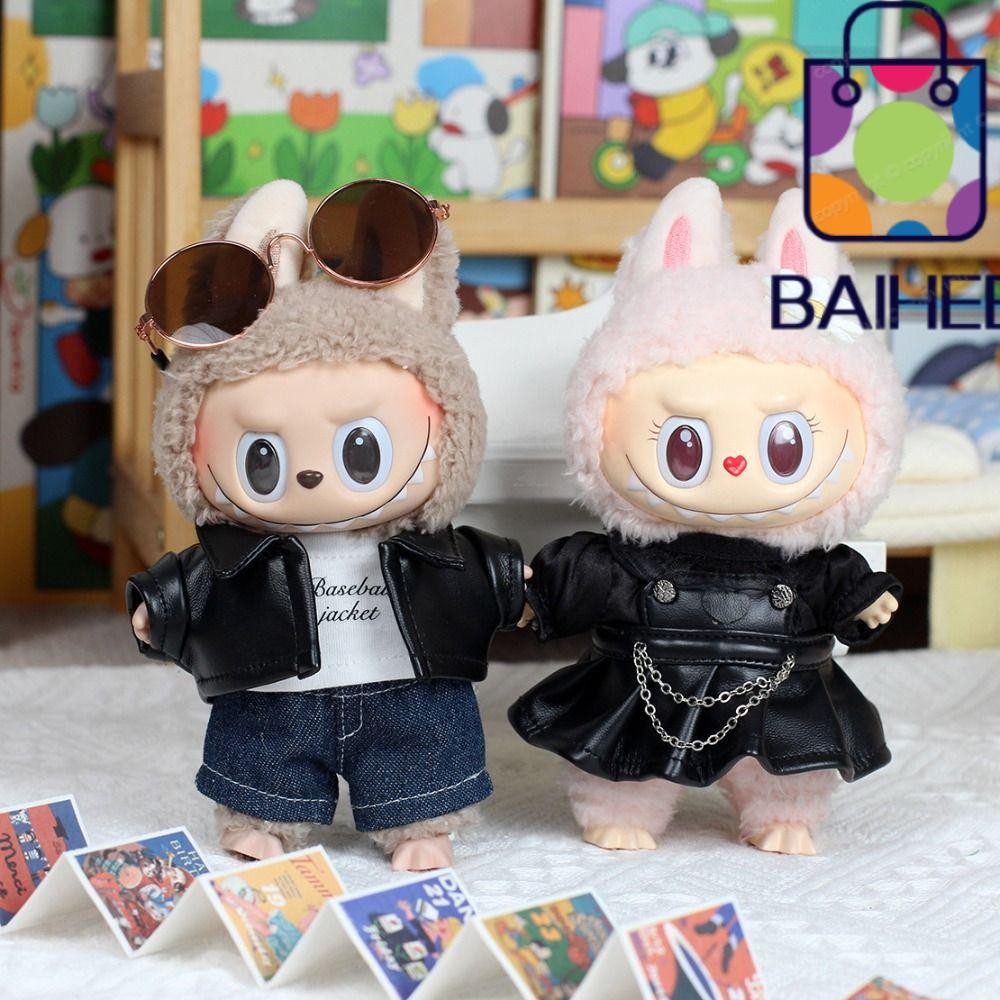 Baihee 17 ซม.Labu เสื้อผ้าตุ๊กตา, เสื้อผ้า DIY กระโปรงน่ารักเสื้อยืด Overalls ชุด, น่ารักคุณภาพสูงน่ารักเครื่องประดับตุ๊กตา