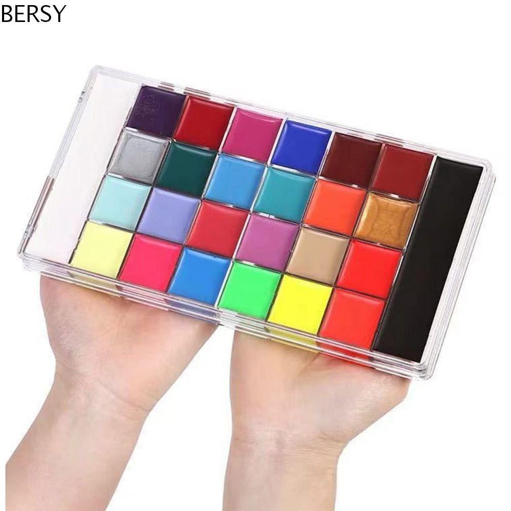Besy Face Body Oil Paints, แต่งหน้า 12/20/26 สี Body Art ภาพวาด, เครื่องสําอางที่มีสีสัน Luminous Long Lasting ฮาโลวีนแต่งหน้าเครื่องมือคอสเพลย์