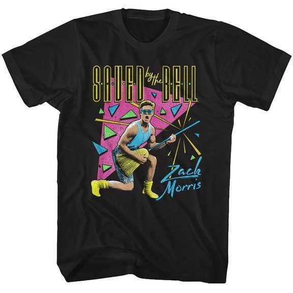 Saved By The Bell Zack Morris Rocking The Broom Zack Splosion Mens T Shirt
