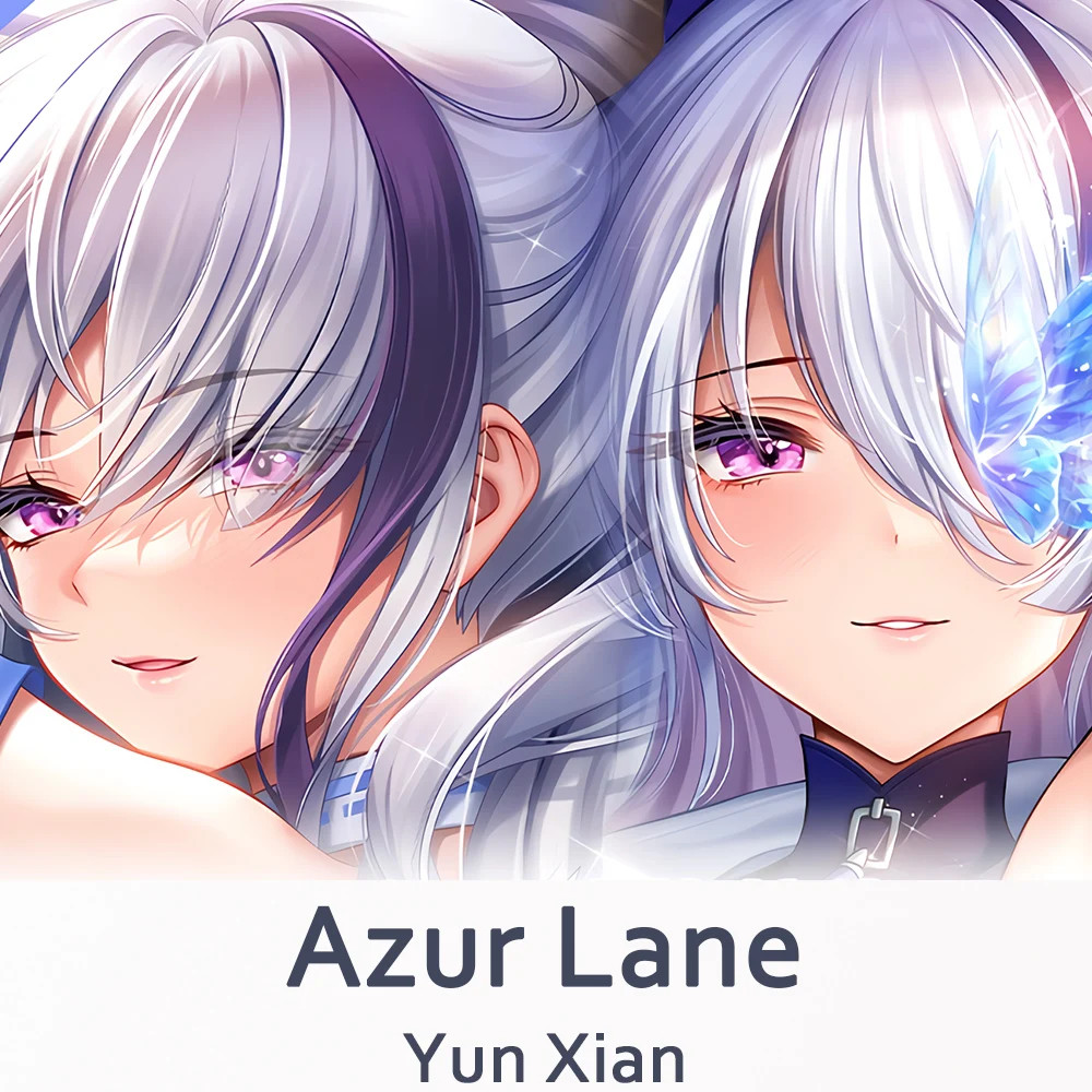 Azur Lane Yun Xian Dakimakura 2WAY กอดหมอน Body Case อะนิเมะหมอนเบาะ Xmas ของขวัญ