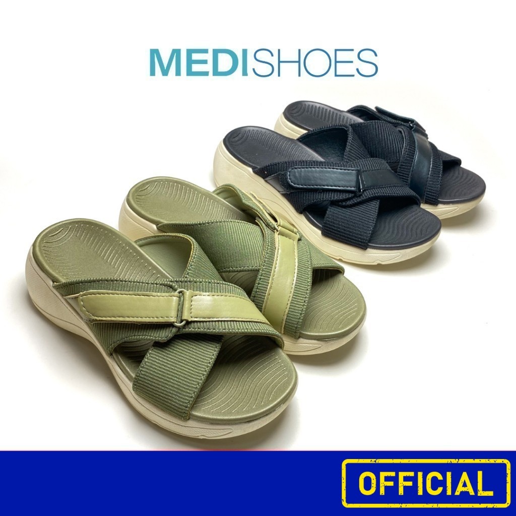 Z605 MEDISHOES รองเท้า Women Sandal รองเท้าใส่สบาย ลดอาการปวดส้นเท้า