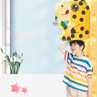 สติ๊กเกอร์วัดส่วนสูงเด็ก PVC 180ซม.กันน้ำ มีกาวในตัว แบบติดผนัง