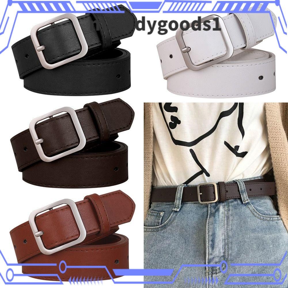 Melodygoods1 เข็มขัดหนัง PU กระโปรงป่า All-match ผู้หญิงกางเกง Bands