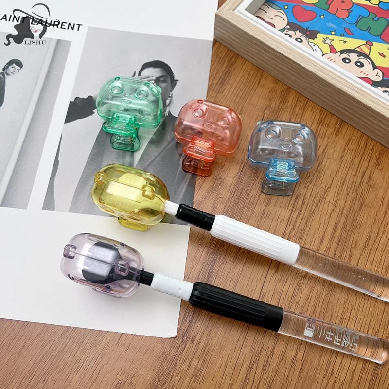 Lishu 1PCS Travel หัวแปรงสีฟันครอบคลุมแปรงสีฟัน Protector หมวกแปรง Pod กรณีป้องกันแบบพกพาคลิปพลาสติกสําหรับการเดินทางในครัวเรือน th