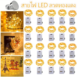 สายไฟลวดทองแดง LED - ไฟนางฟ้ากันน้ํา IP54 - สายโคมไฟตกแต่งปาร์ตี้