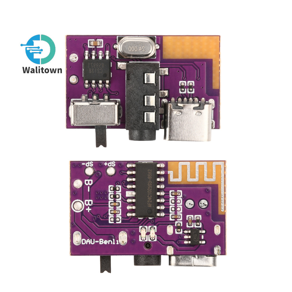 Dc3.5v-5v 5W Mono Audio Amplifier บอร์ดถอดรหัสบลูทูธรองรับอินเทอร์เฟซ TYPE-C คู่ TWS