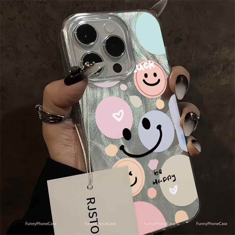 Graffiti หน้ายิ้มเหมาะสําหรับ oppo A18 A16 A60 A3S A54 A15 A5S A17 A57 A58 A5 A9 2020 Reno5 A31 A38 