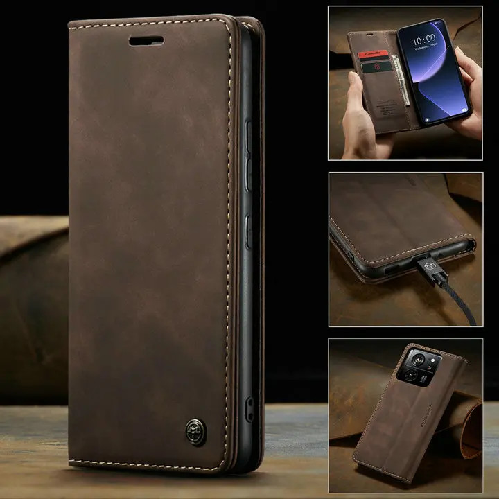 หนังแม่เหล็กกระเป๋าสตางค์สําหรับ Xiaomi 14T 13T Pro 13 Lite 5G หรูหรา Capa โทรศัพท์ Redmi หมายเหตุ 13 Pro Plus 14 T 4G ฝาครอบ