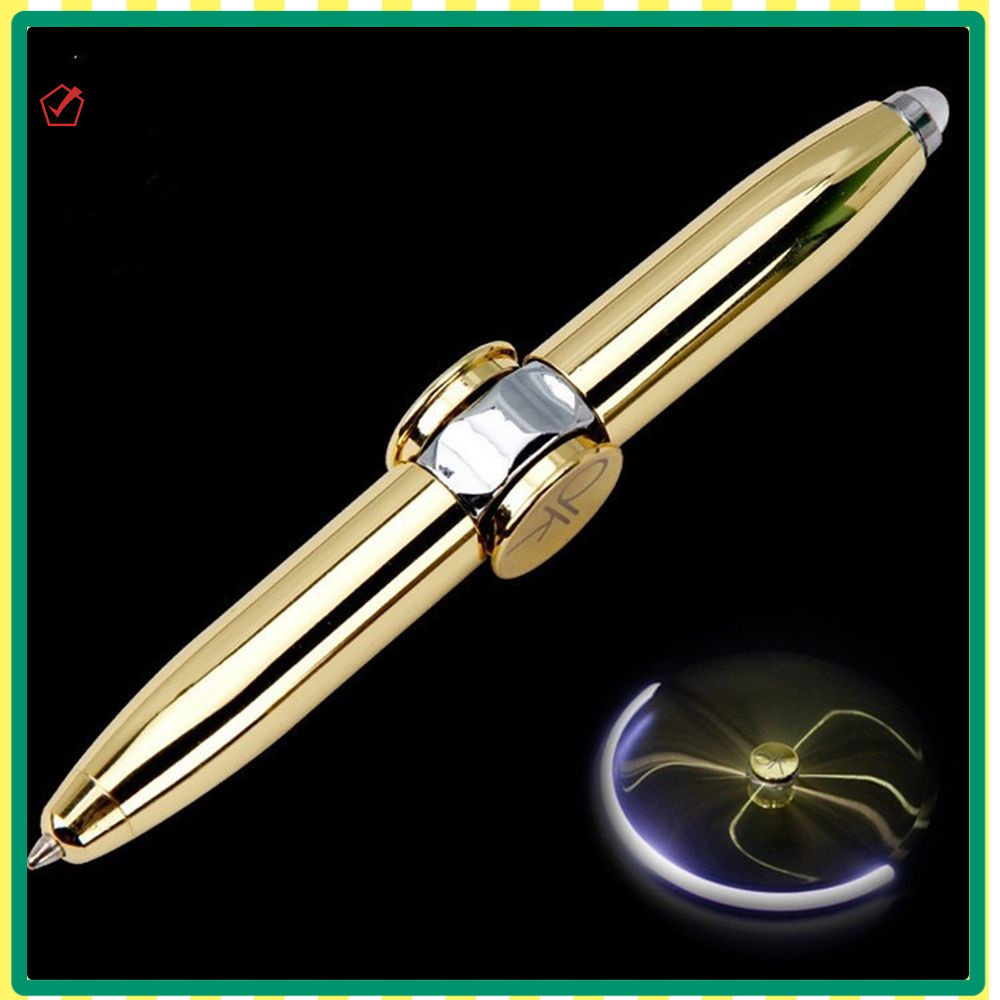 Cleighteen Fidget Spinner ปากกา Creative Fun LED Gyroscope