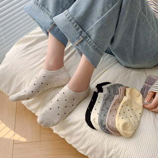 🌸พร้อมส่งในไทย🧦ถุงเท้าสั้นสีทึบญี่ปุ่น ถุงเท้านักเรียนน่ารัก…