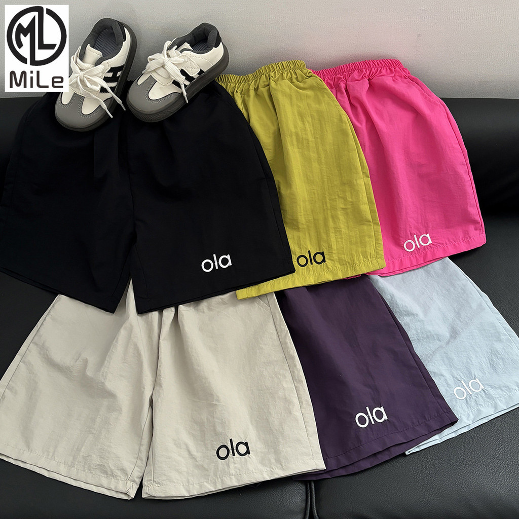 [ML] กางเกงขาสั้นเด็ก Dopamine สำหรับฤดูร้อน ขนาด 80-170CM แห้งไว สีสันสดใส เย็บปักถักร้อยคุณภาพ