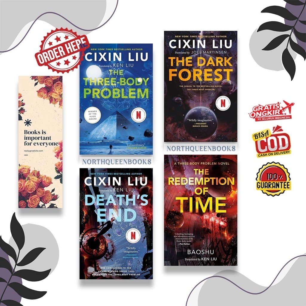 Bundling (4 Book Series) ปัญหาสามร่างกายโดย Cixin Liu (ภาษาอังกฤษ)