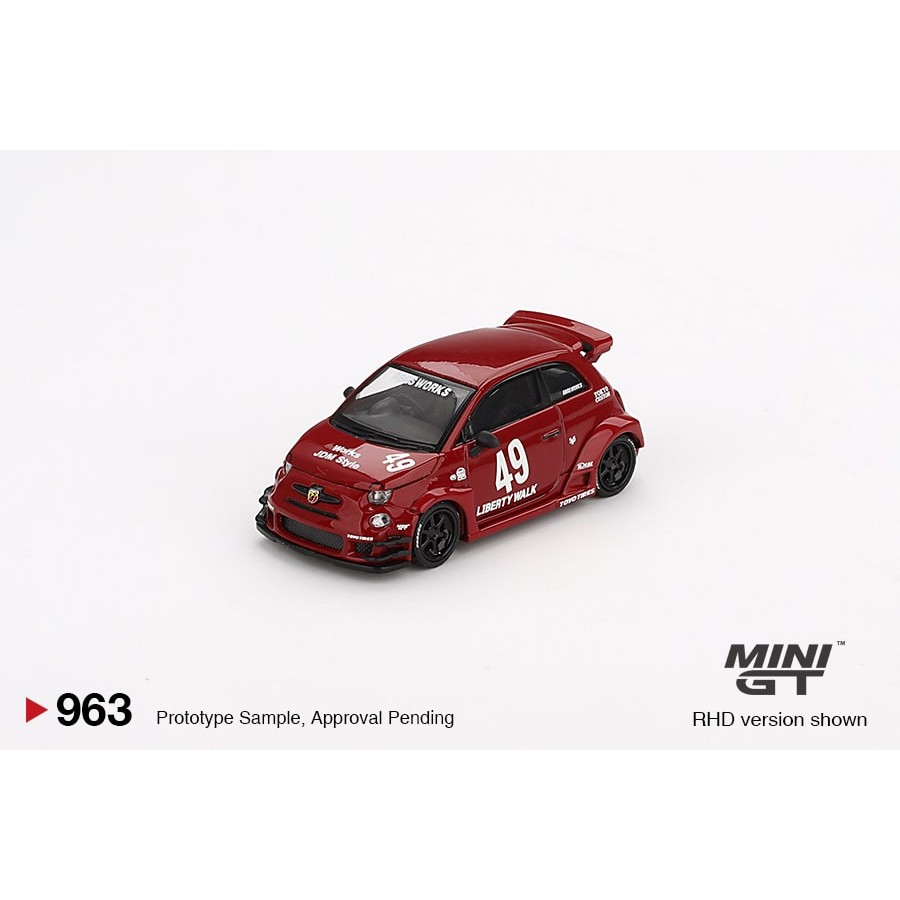 MINI GT No.963 LB-WORKS x Abas Works ABARTH 595 Red MGT00963