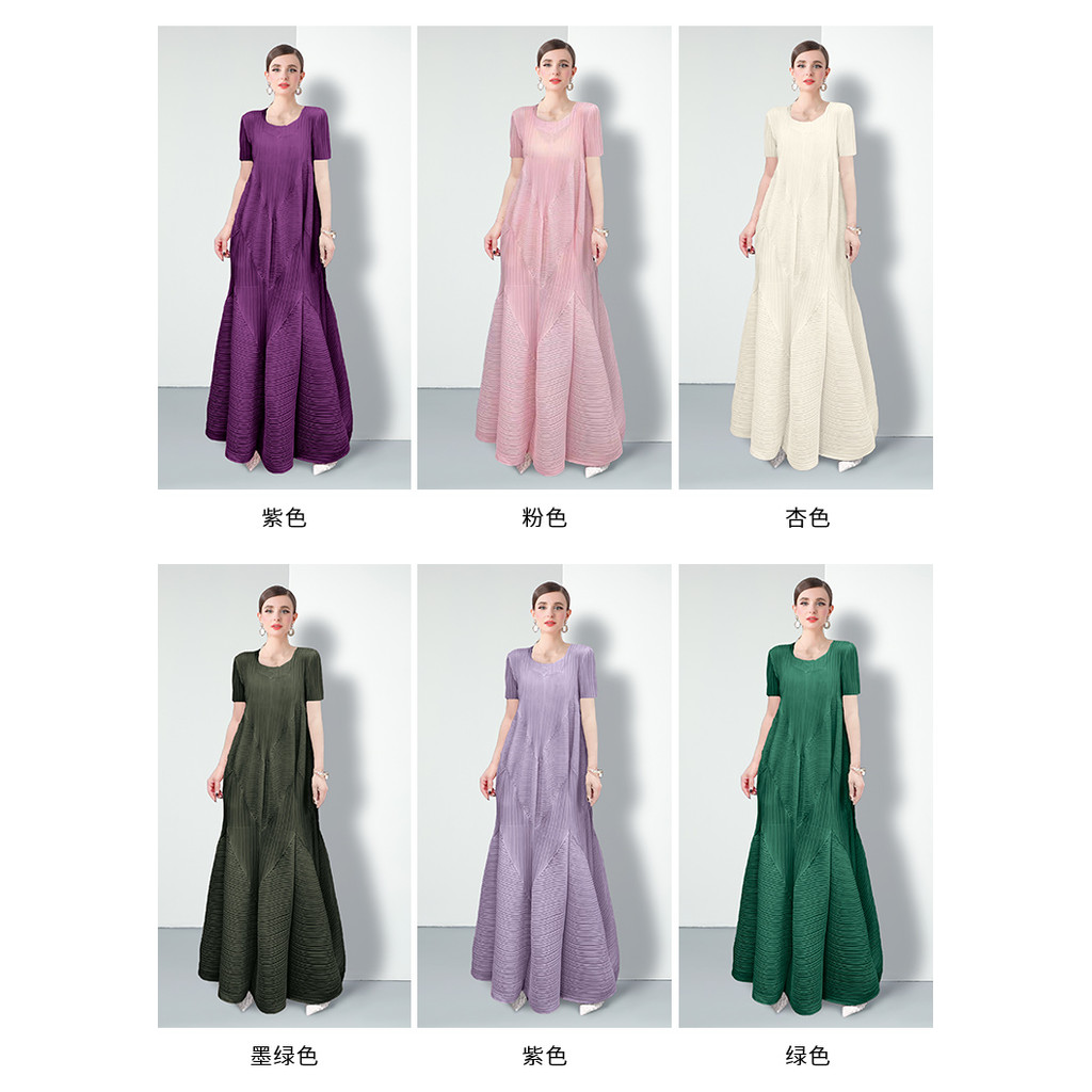 W ชุดเดรสจับจีบจับจีบ 6 สี - รูปที่ 4