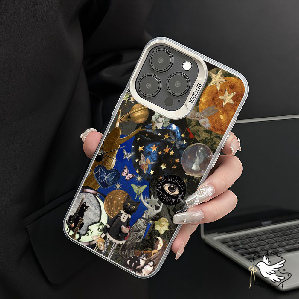 COD-ในไทย เคสไอโฟนสวยๆ ดวงตาแห่งศิลปะ For iPhone 11 12 13 14 15 16 Pro Max Plus X XS XR XS MAX 7 8 Plus เคส กันกระแทกและ ราคา ถูกที่สุด ดีลบีเคเค แกลเลอรีภาพที่ 6