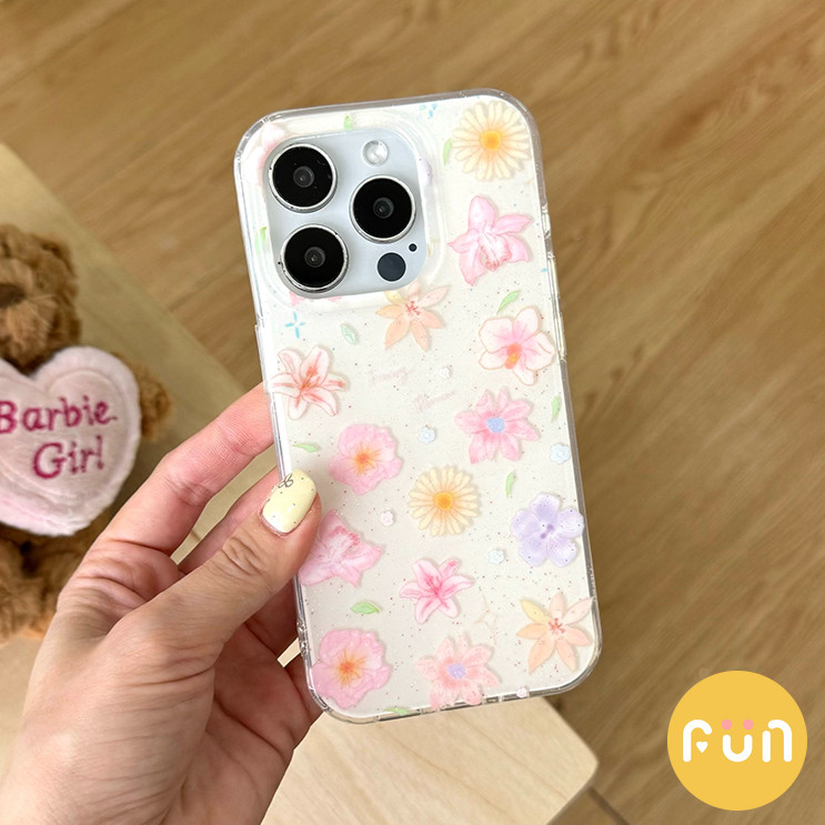 INS ดอกไม้สีสันสดใสโทรศัพท์มือถือสําหรับ iPhone 16 15 14 13 Pro Max 15Promax 16Pro พร้อมโซ่หลุมใหญ่สกปรกทน Hard IMD ฝาหลัง ราคา ถูกที่สุด ดีลบีเคเค แกลเลอรีภาพที่ 2