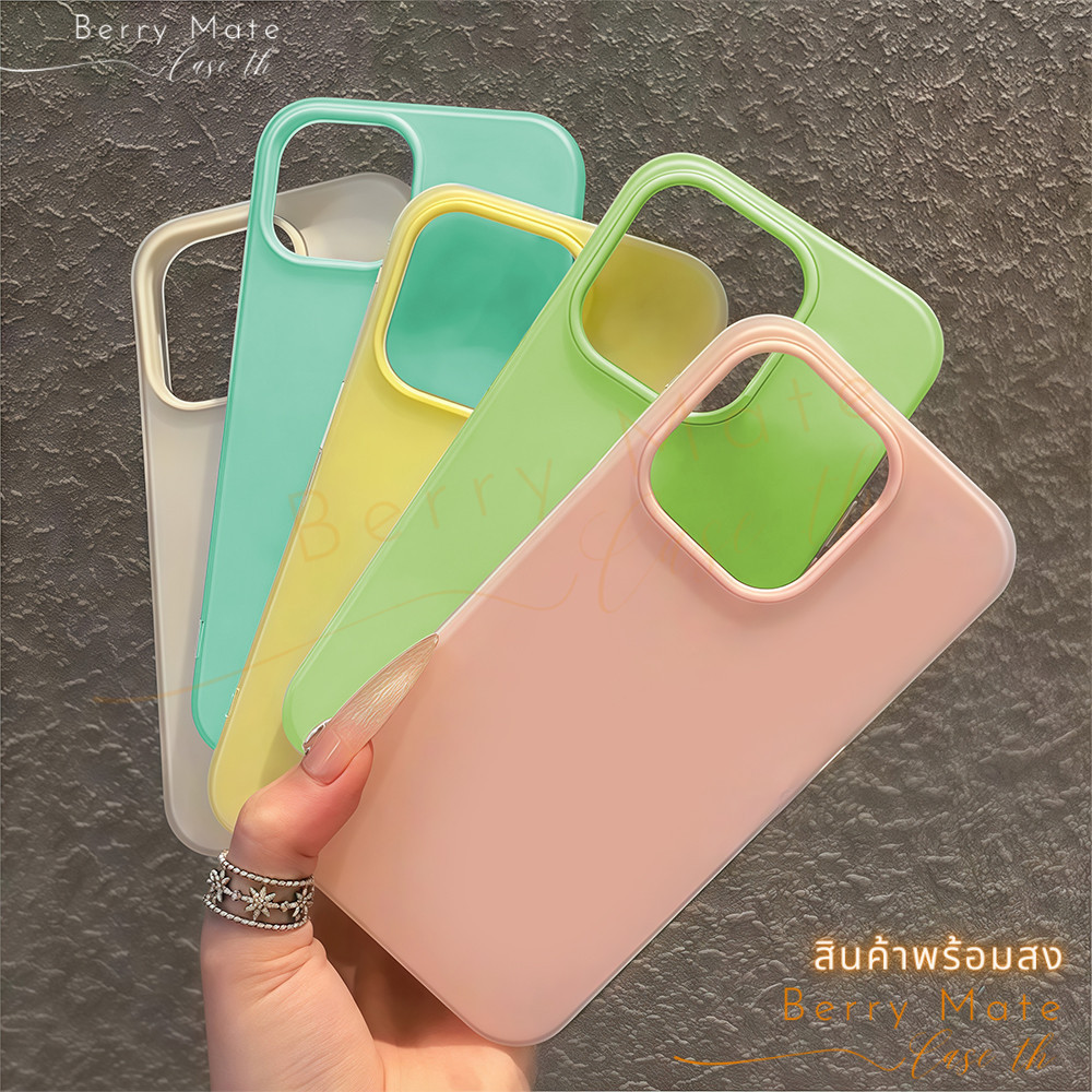 จัดส่งทันที เคสสำหรับไอโฟน16 สีเด่น เคสแบบด้านครอบสองชั้นสีสัน For IPhone13 11 12 14 PLUS 15 16Pro MAX 6/7/8 X XR XSMAX - รูปที่ 3