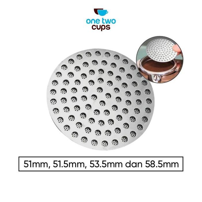 One Two Cups Puck Screen Portafilter Espresso Double Layer 150 Micron - SUS304 - 53.5mm