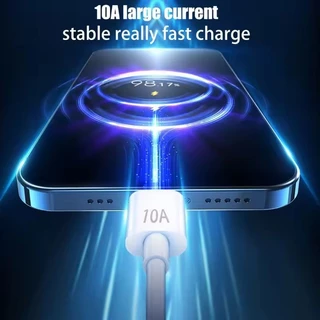10A 7A USB To Type C สายชาร์จเร็ว - สายดาต้าโทรศัพท์ PVC ทนทาน