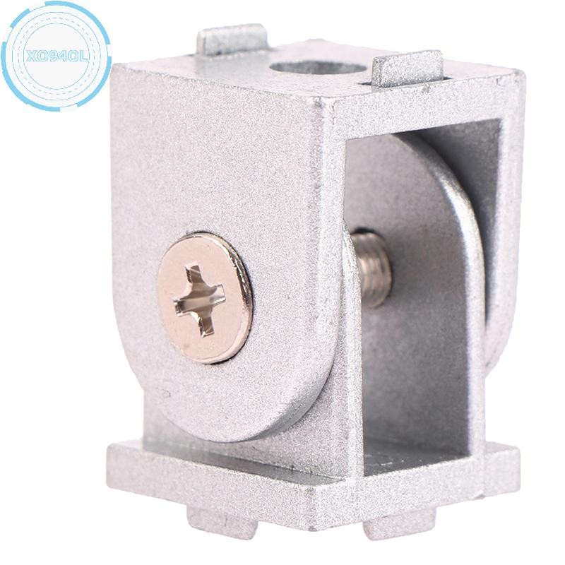 Xo94ol สังกะสีอัลลอยด์บานพับแบบยืดหยุ่น Pivot Joint Connector สําหรับอลูมิเนียมโปรไฟล์การอัดรีดแก้วบ