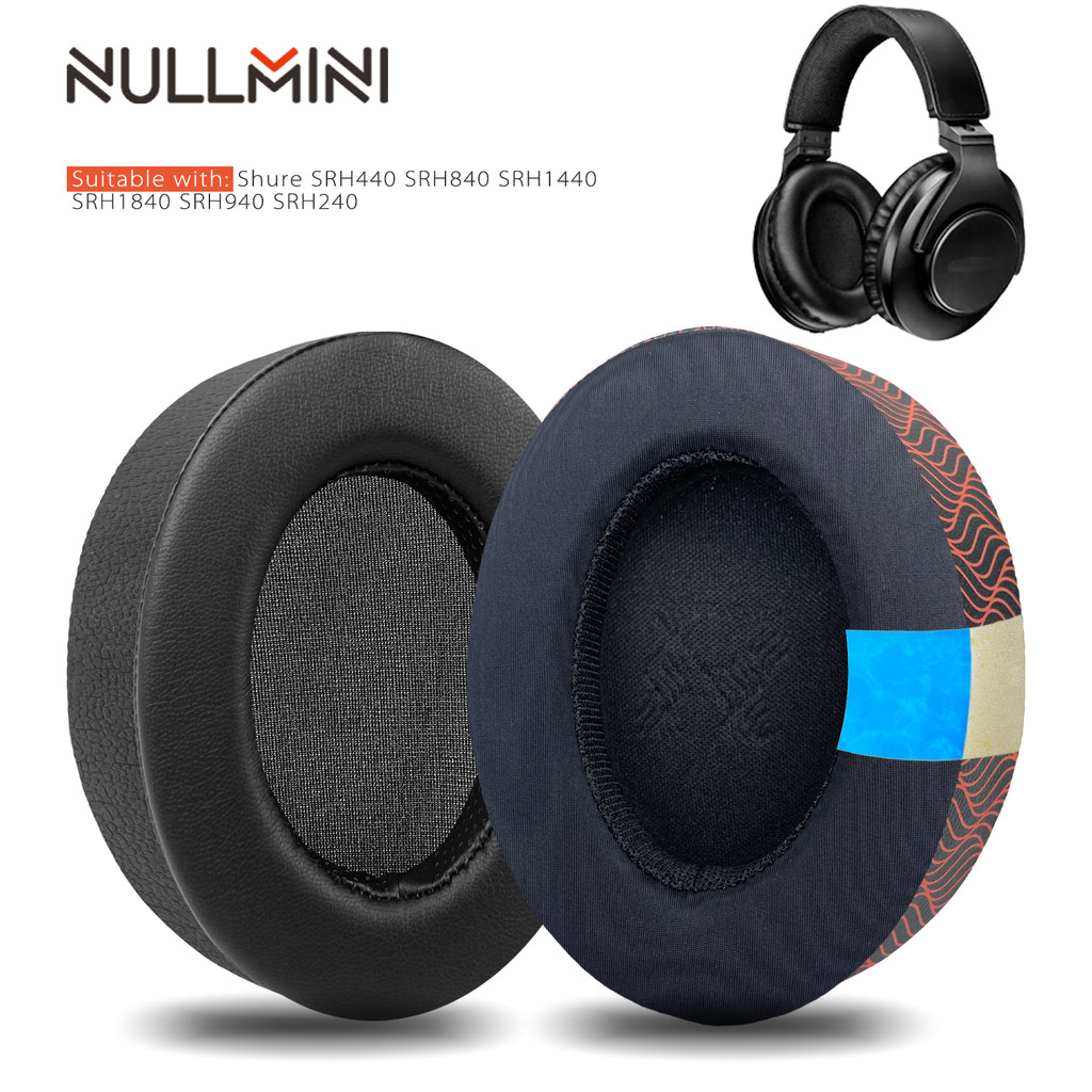 Nullmini เจลทําความเย็นแผ่นรองหูฟังสําหรับ Shure SRH440 SRH840 SRH1440 SRH1840 SRH940 SRH240 หูฟังเป