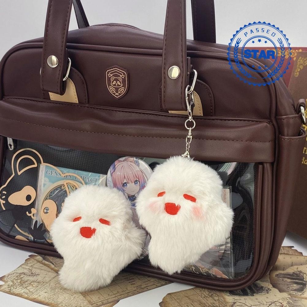 ใหม่ Genshin Impact Hu Tao Ghost ตุ๊กตาน่ารักตุ๊กตาพวงกุญแจวันเกิด Periphery กระเป๋าเป้สะพายหลังเกม 