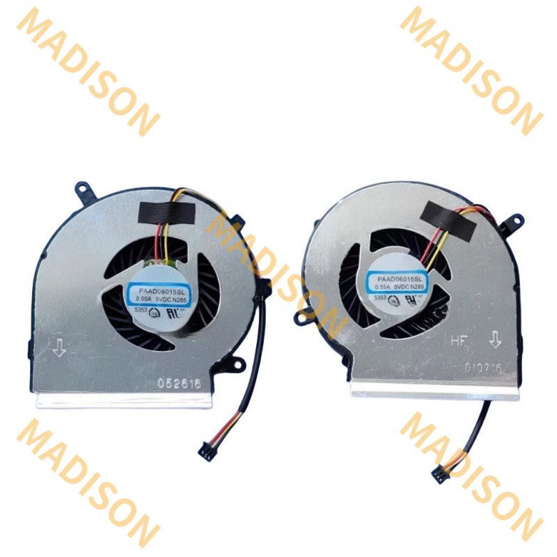 แฟนพัดลมระบายความร้อน CPU ใหม่สำหรับ MSI gl62 ge62 pe60 pe70 gl72 ge72 gp62 2QE 6QG MS-1794 paad0601