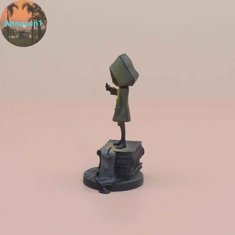 Annasun Little Nightmares Nomes หกอะนิเมะเกมรูป Mono Action Figure ผู้ใหญ่สะสมตุ๊กตาของเล่นของขวัญ T