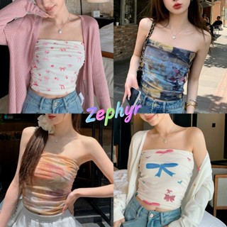 Zephyr-เสื้อกั๊กแขนกุด มีฟองน้ำ น่ารัก ลวดลายสวยงาม เซ็กซี่ …
