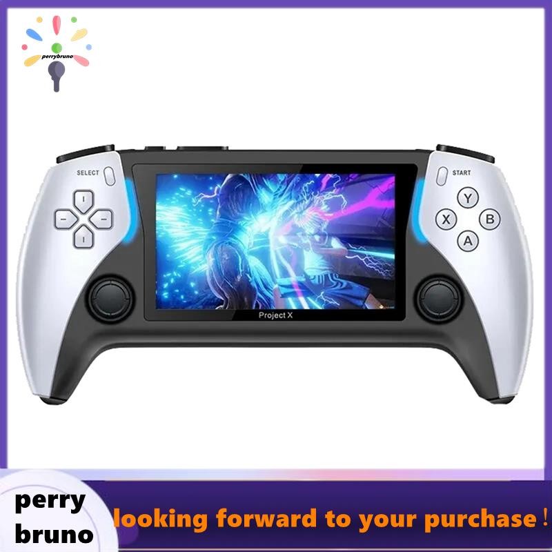 Project X เกมคอนโซล 4.3 นิ้ว 8GB เกมคอนโซลมือถือรองรับสําหรับ PS1 MAME GB Emulator