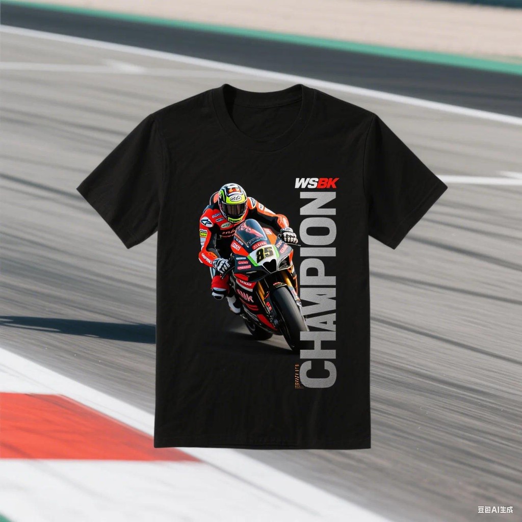 2025 WSBK นักแข่งมอเตอร์ไซค์ ผู้ชายและผู้หญิง สนับสนุนกีฬาและพักผ่อน แห้งเร็ว แฟนๆ สนับสนุนแขนสั้น