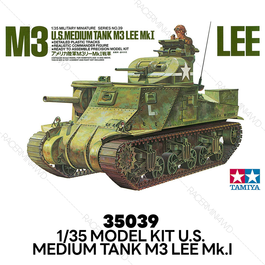 TAMIYA 35039 1/35 Model Kit U.S. M3 Tank Lee