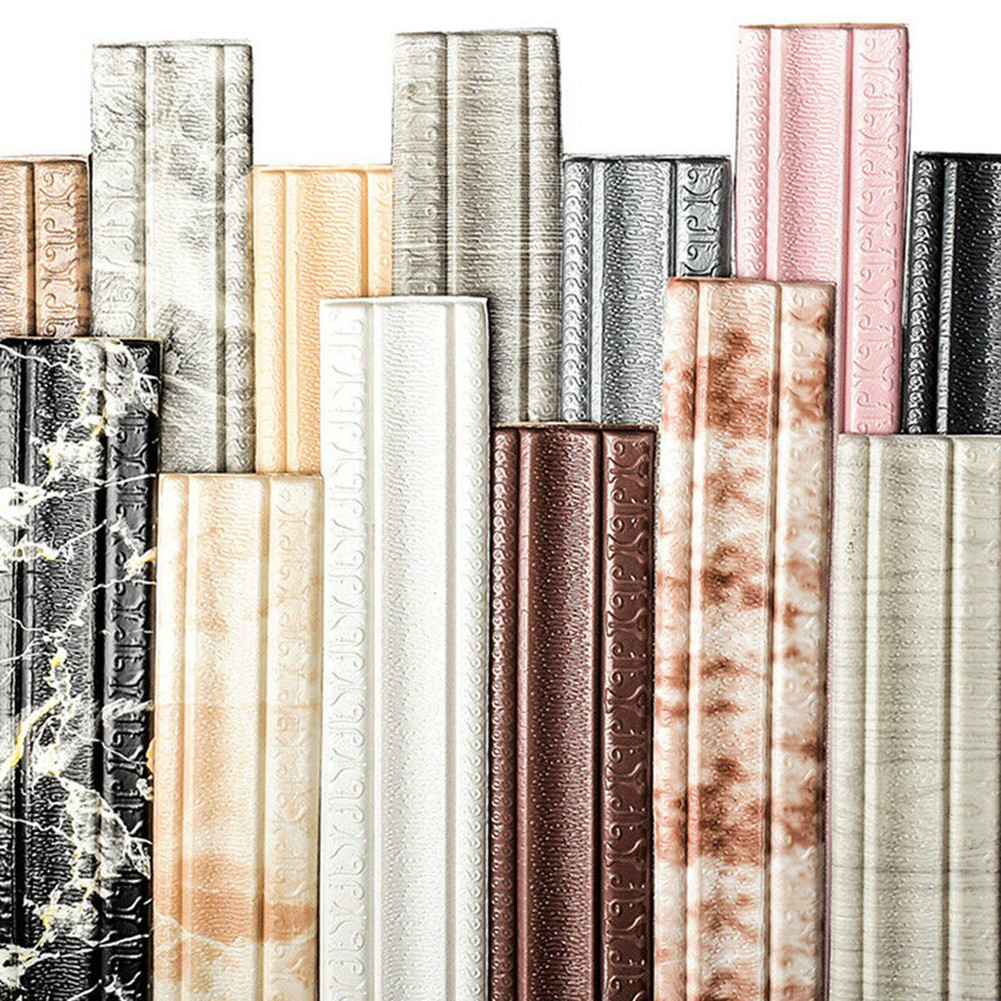 [ใหม่เอี่ยม] 8 ซม.230 ซม. Wall Trim Line Skirting Border Decor สติกเกอร์ Wallstick Decor