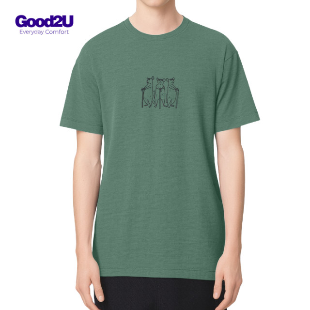 [GOOD2U] Plein Kototon Men Short Sleeve Graphic T-Shirt - 3 Blind Mice / Baju Tshirt lelaki