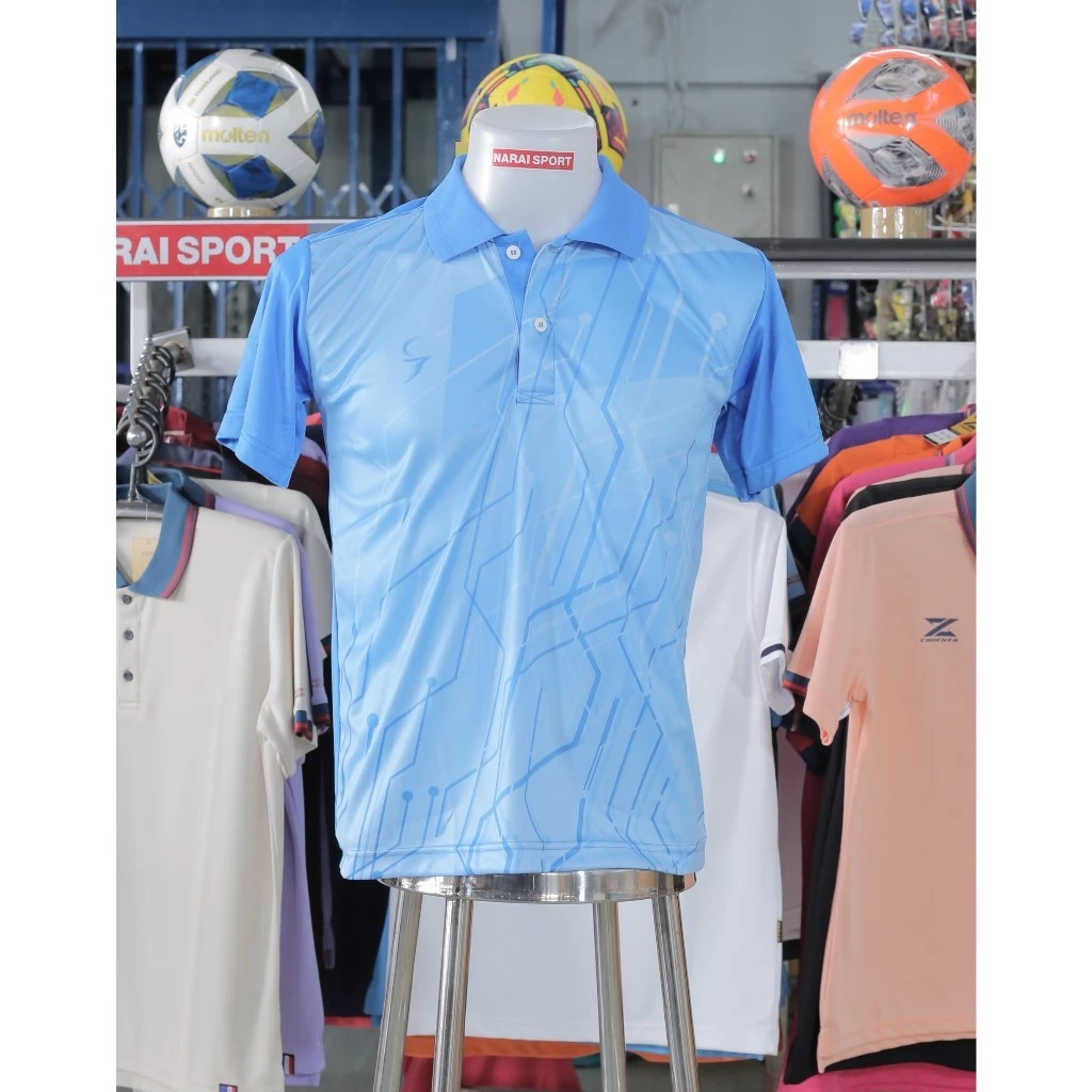 เสื้อกีฬาคอปกผู้ชาย SA304 ผ้าไมโครไฟเบอร์ Slim Fit thumbnail 5