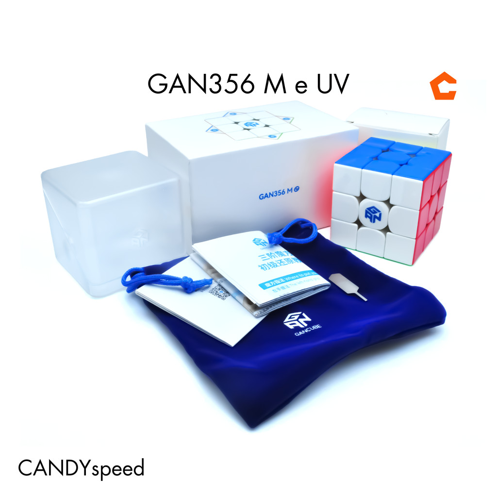 รูบิค GAN356 M e UV มีแม่เหล็ก | GAN356ME รูบิค 3x3 Rubik Cube GAN356 ME | By CANDYspeed