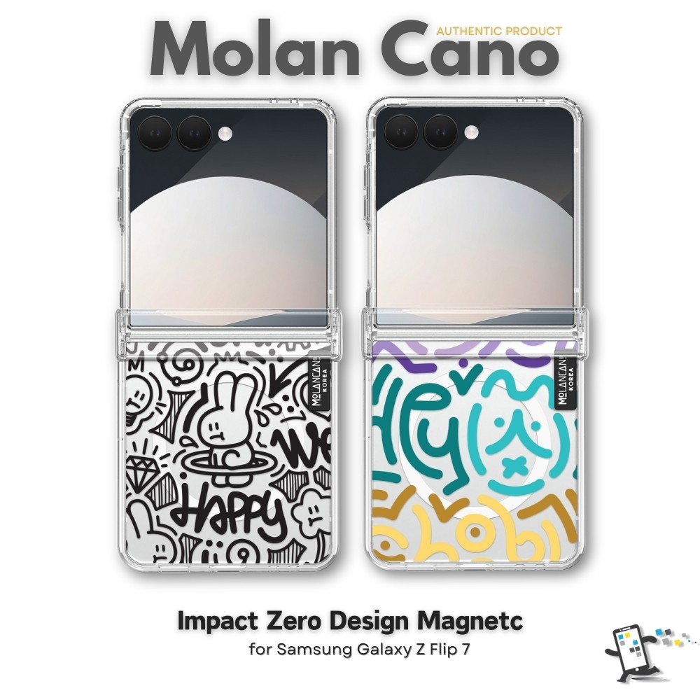 Molan Cano Crystal Design Magnetic เคสสำหรับ Samsung Galaxy Z Flip 7