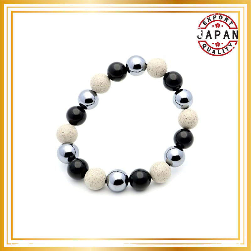[GOLD STONE] Terahertz, Beitou Stone, Morion, Black Quartz Bracelet - Power Stone, 12mm, Inner Circu