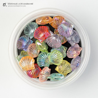 ลูกปัดตกแต่ง เปลือกหอยคละสี Reef Shell