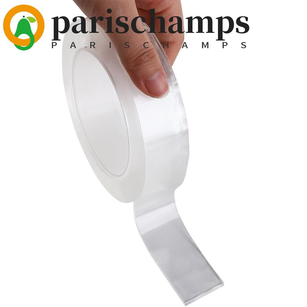 PARISCHAMPS เทปกาวสองหน้า กาวที่แข็งแกร่ง 1 ม้วน เทปนาโน เทปกาวกันน้ําแบบใสสะอาดได้