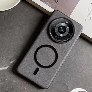 สําหรับ Realme 11 Pro / Realme 11 Pro Plus ฝาครอบป้องกันลายหนังพร้อมสติ๊กเกอร์แม่เหล็ก