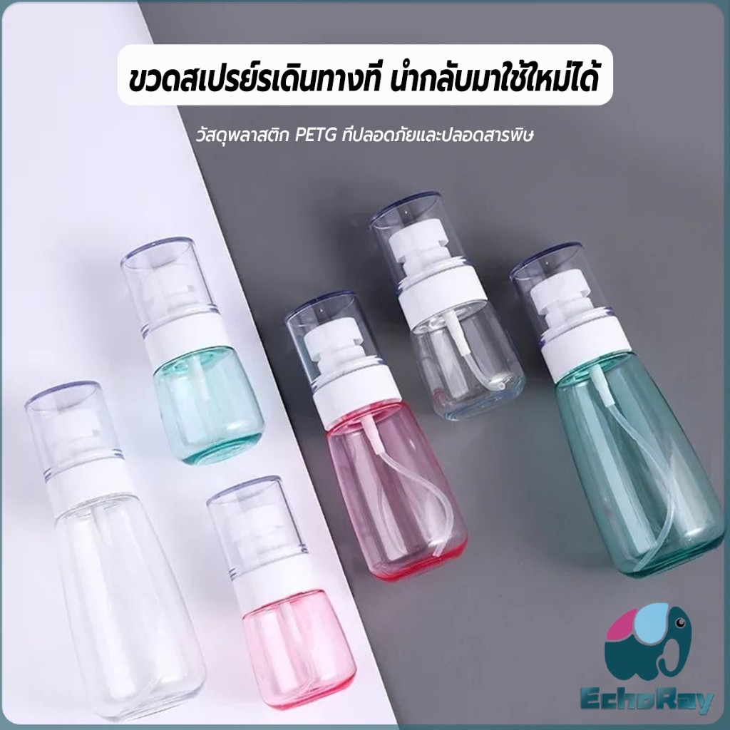 E.R ขวดสเปรย์ แบบพกพา ขวดสเปย์เปล่า นำกลับมาใช้ใหม่ได้ 30ml / 60ml Spray bottle